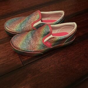 Glitter rainbow vans